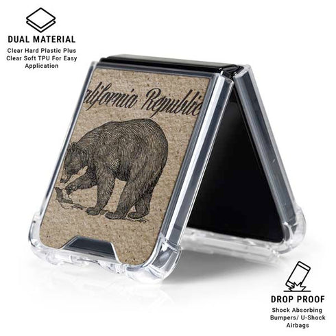 Cali Republic Vintage Galaxy Z Flip6 Clear Case